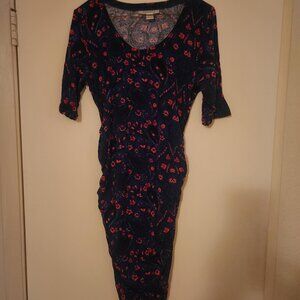 Motherhood Maternity Women's Rushed Side Dress